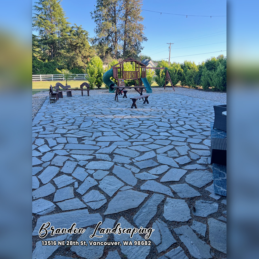 Paving a pathway/walkway | Laying decorative gravel/stones | Planting ornamental plants | Brandon Landscaping Vancouver WA